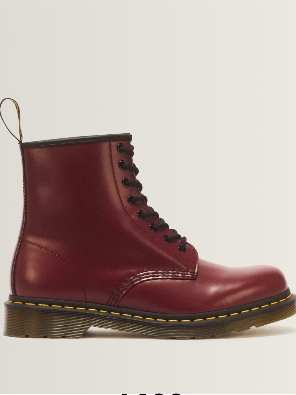 Dr. Martens 8-Eye Leather Boot in Oxblood